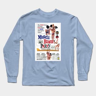 Vintage Movie - Muscle Beach Party Poster Long Sleeve T-Shirt